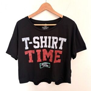 Recycled Karma Jersey Shore T-Shirt Time Cropped Tee